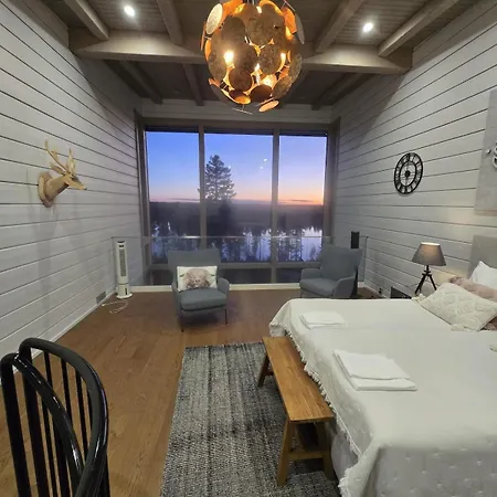 公寓 Naava 303 Loft - Kaksikerroksinen Lasiseinaehuoneisto Jaervinaekoealalla Ähtäri