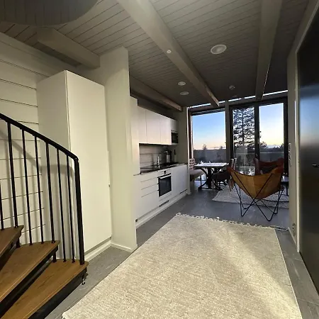 公寓 Naava 303 Loft - Kaksikerroksinen Lasiseinaehuoneisto Jaervinaekoealalla